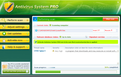 Antivirus System Pro