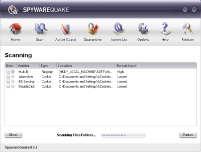 SpywareQuake