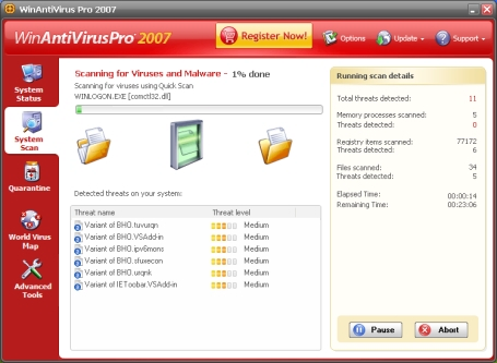 WinAntiVirus Pro